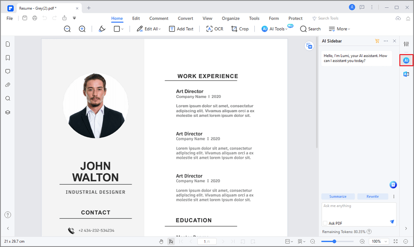 chatgpt create resume