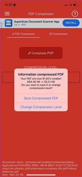 pdf file reducer for iphone