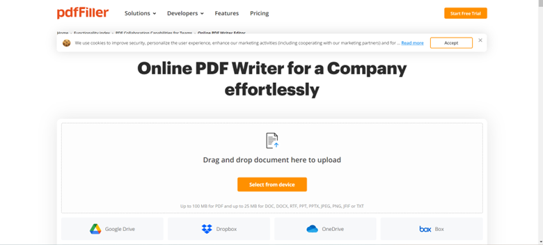 pdffiller open document