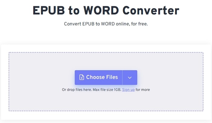 EPUB to DOC Converter Online
