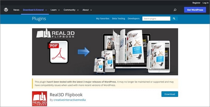 real3d flipbook wordpress plugin