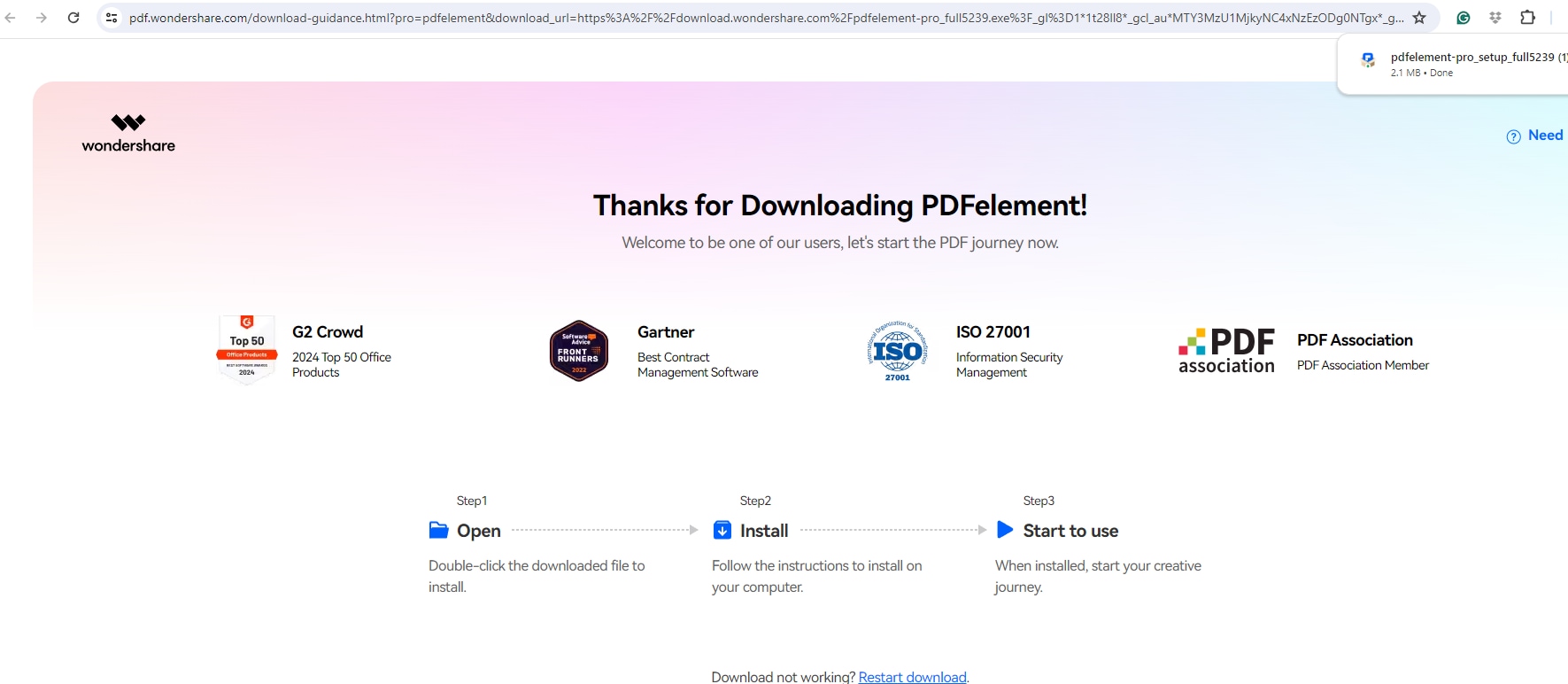  download and install wondershare PDFelement