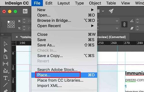 import pdf to indesign