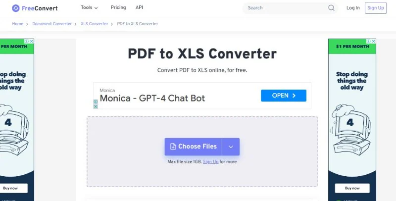 choose files freeconvert