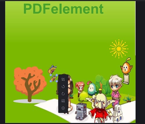 изменение размера нового изображения на pdfelement
