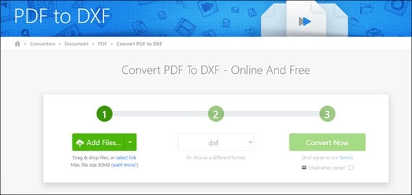 PDF to DXF Converter Online