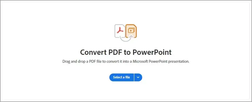 convertitore da pdf a ppt in adobe online