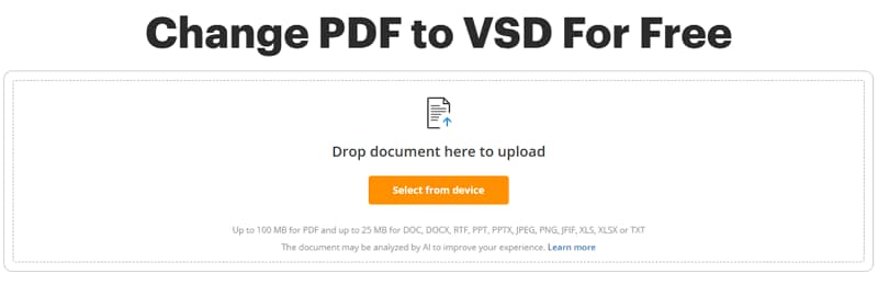 pdf to vsd converter