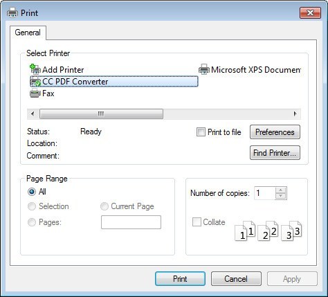 Freeware CC PDF Converter