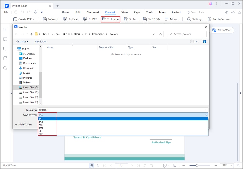 how to save pdf as image