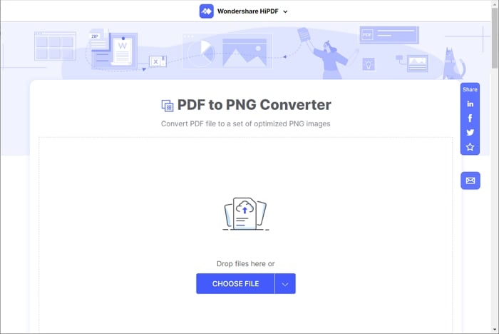 Save PDF as PNG Online