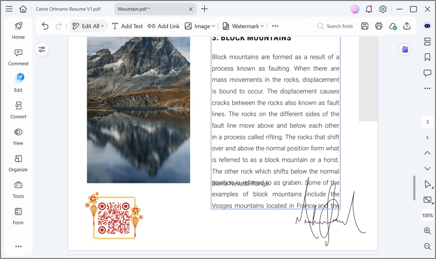 preparar un PDF con PDFelement antes de crear el código QR