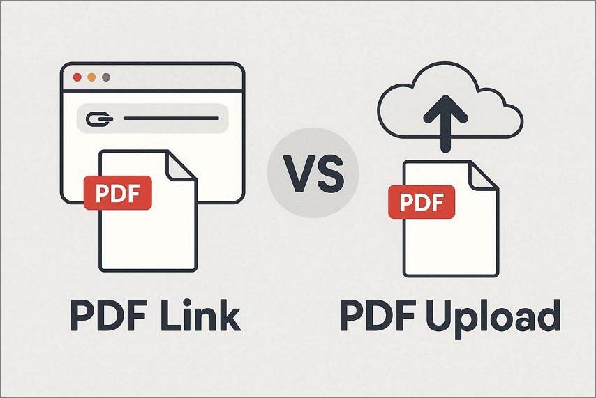 comparing pdf link upload qr creation