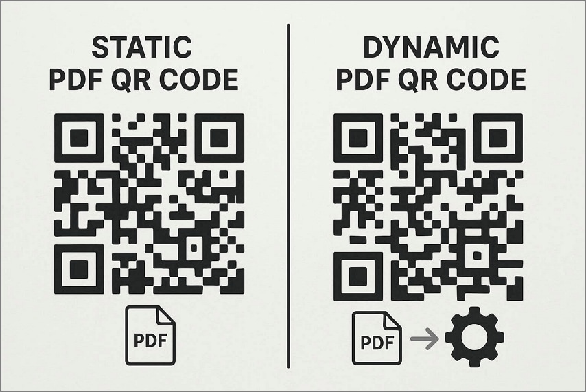 static vs dynamic pdf qr code