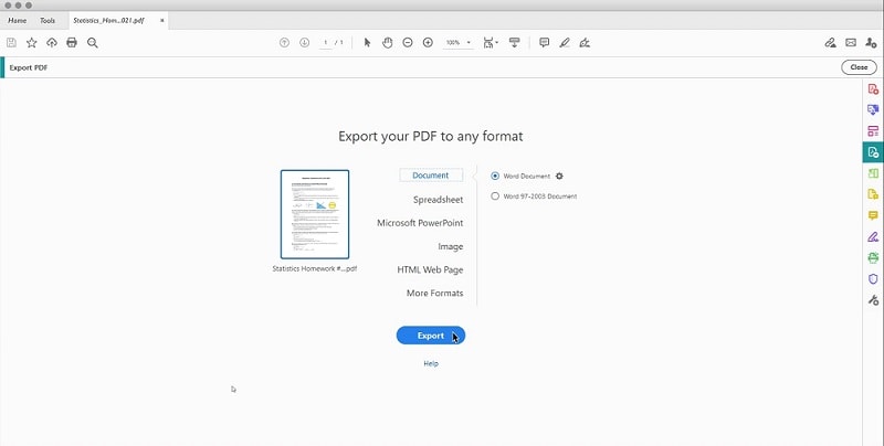 Convert PDF to Word without Losing Format with Adobe