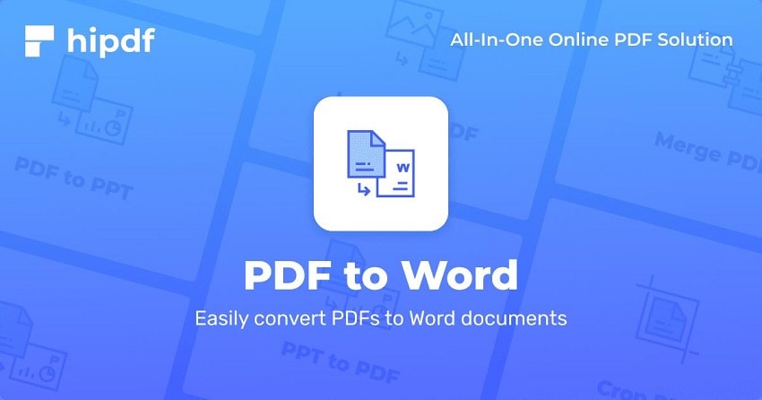 HiPDF editable word to pdf converter online