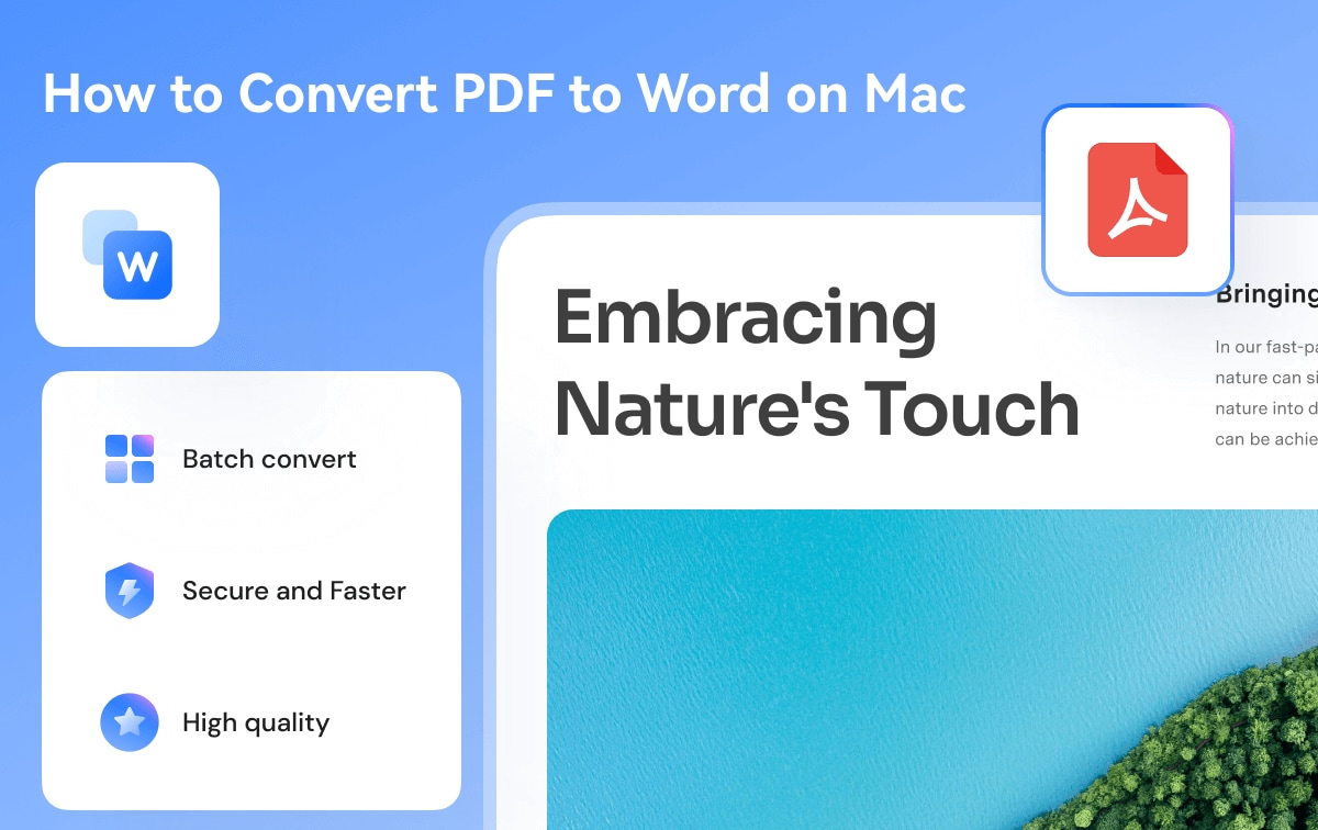 how to convert PDF to Word on a Mac