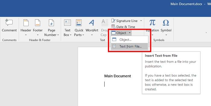 How to Insert PDF into Word Document for Free