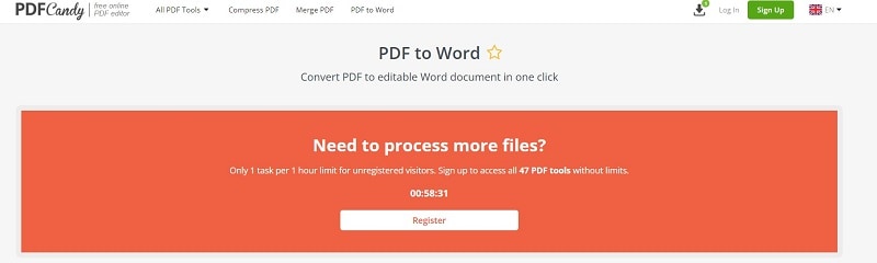 register PDF to Candy