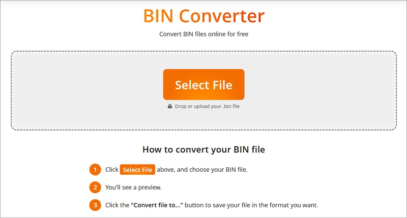 convert bin to pdf online