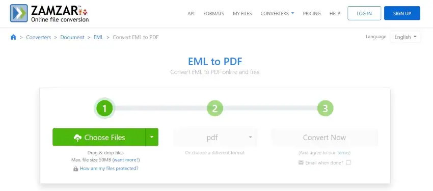 eml zu pdf converter online