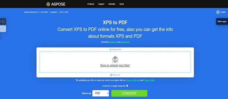 xps to pdf converter online