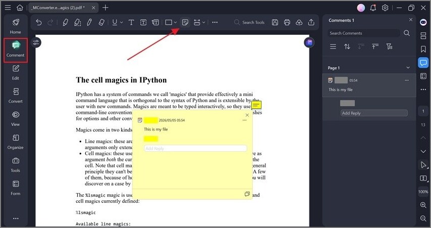 add annotations in pdf