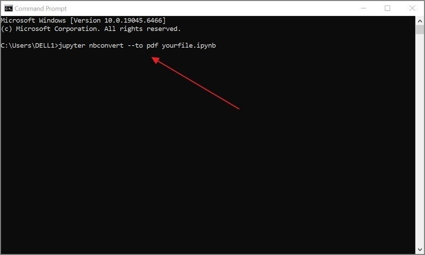 ipynb to pdf using nbconverter