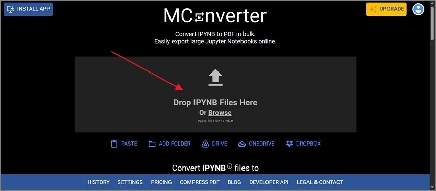 add ipynb file in mconverter