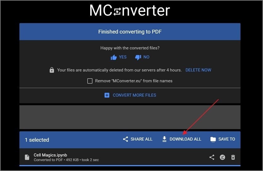 download converted ipynb to pdf