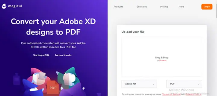 convertir xd en pdf avec magicul