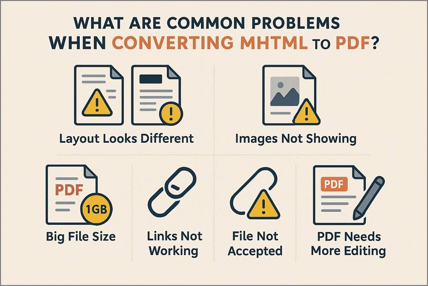 Problemas frecuentes al convertir MHTML a PDF y cómo resolverlos