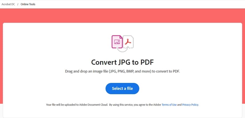 Acrobat JPG to PDF High Quality