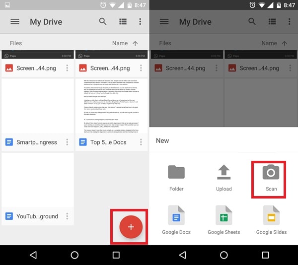 Google Drive JPG zu PDF