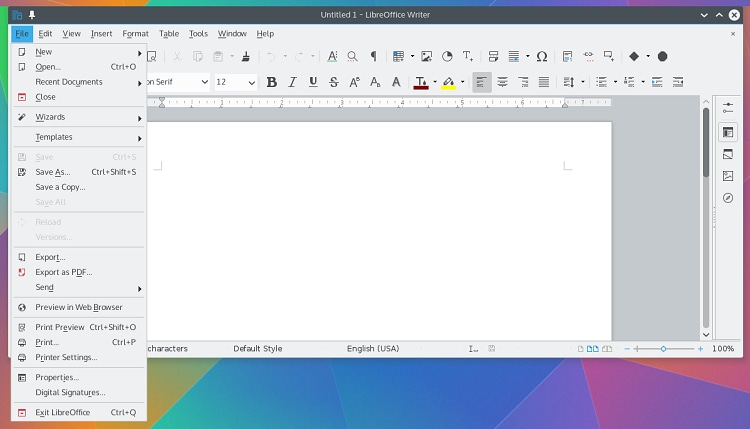 Linux JPG zu PDF LibreOffice