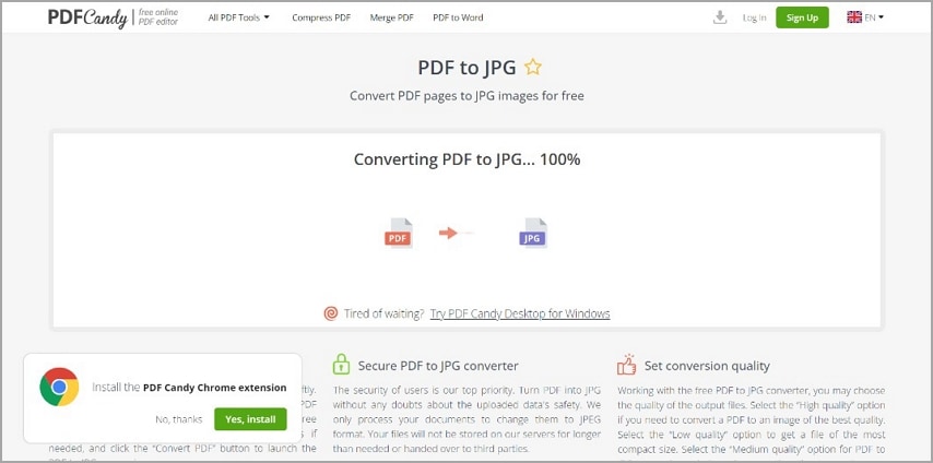 pdf candy pdf to jpg start convert