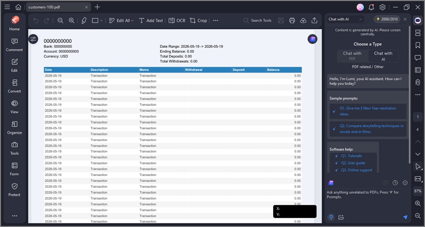 open file in pdfelement