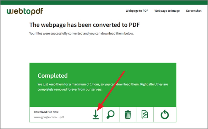 press download to save