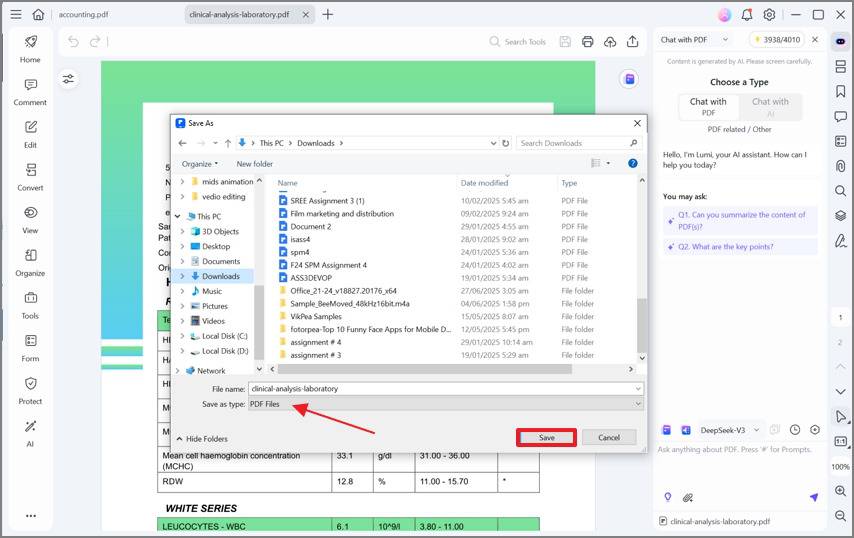 save a word document as a pdf offline
