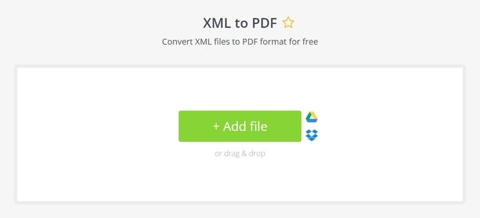 在線將 XML 轉換為 PDF