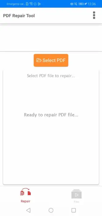 importing corrupted pdf to the tool