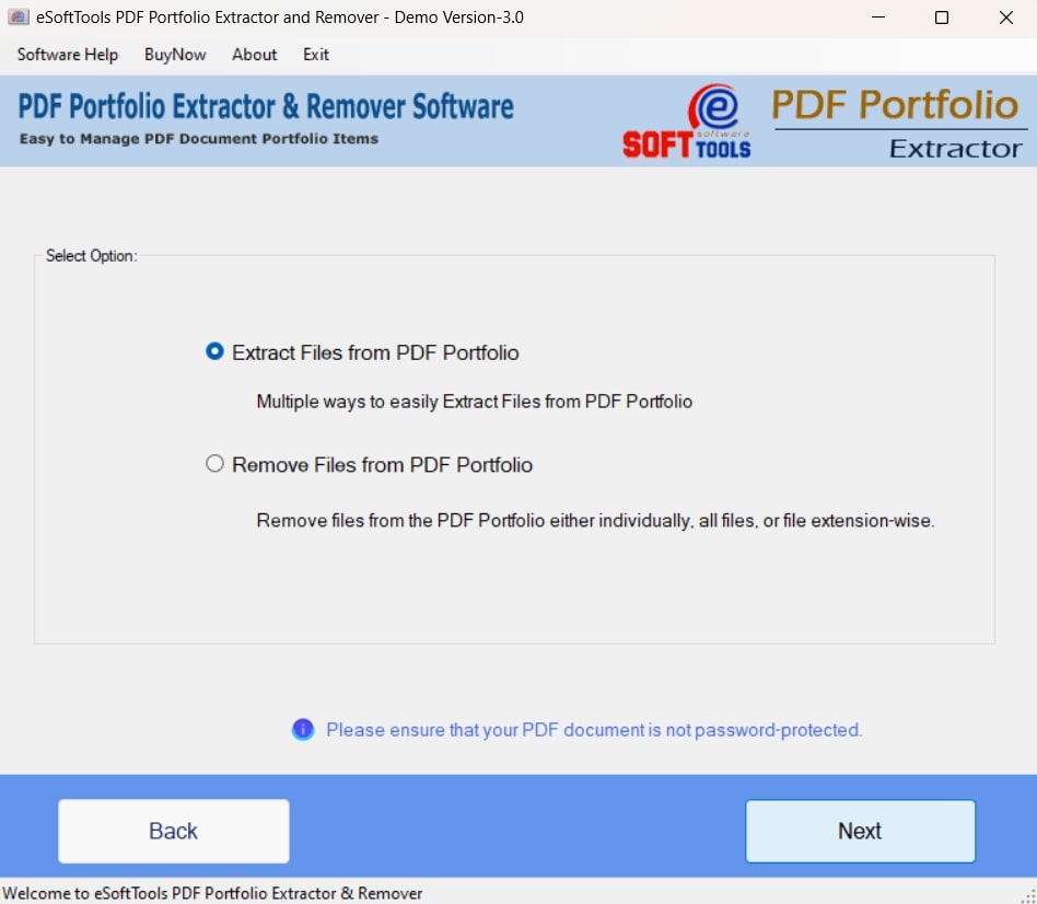 pdf portfolio to pdf using esofttools