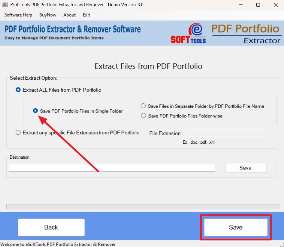 save pdf files in a folder
