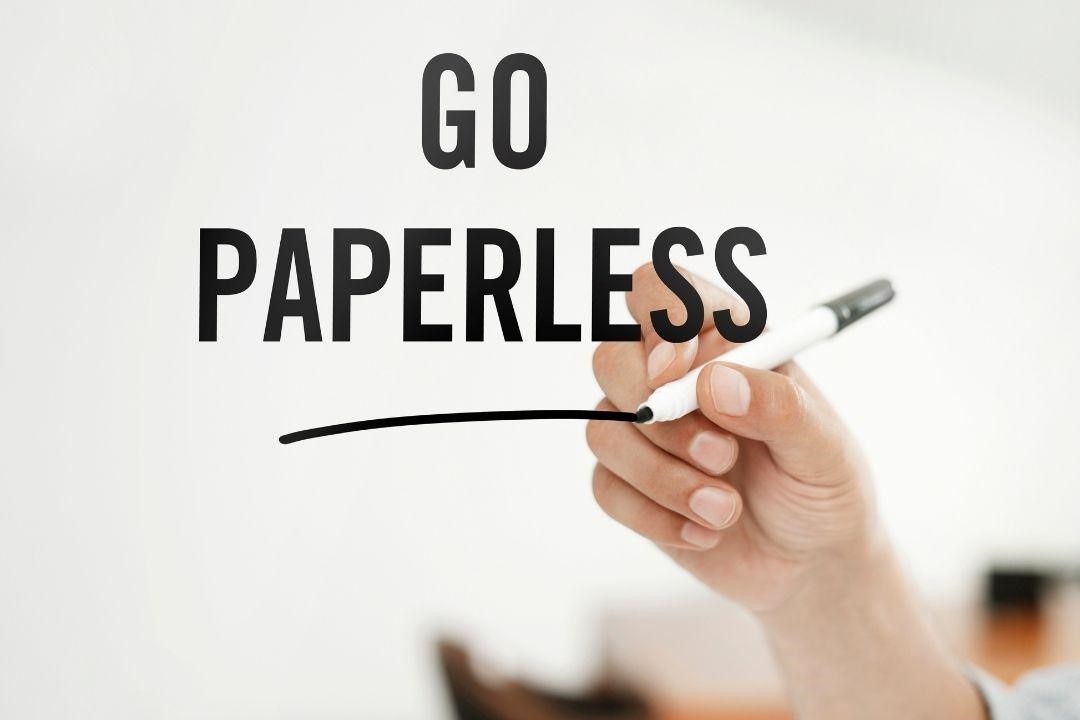 go paperless banner