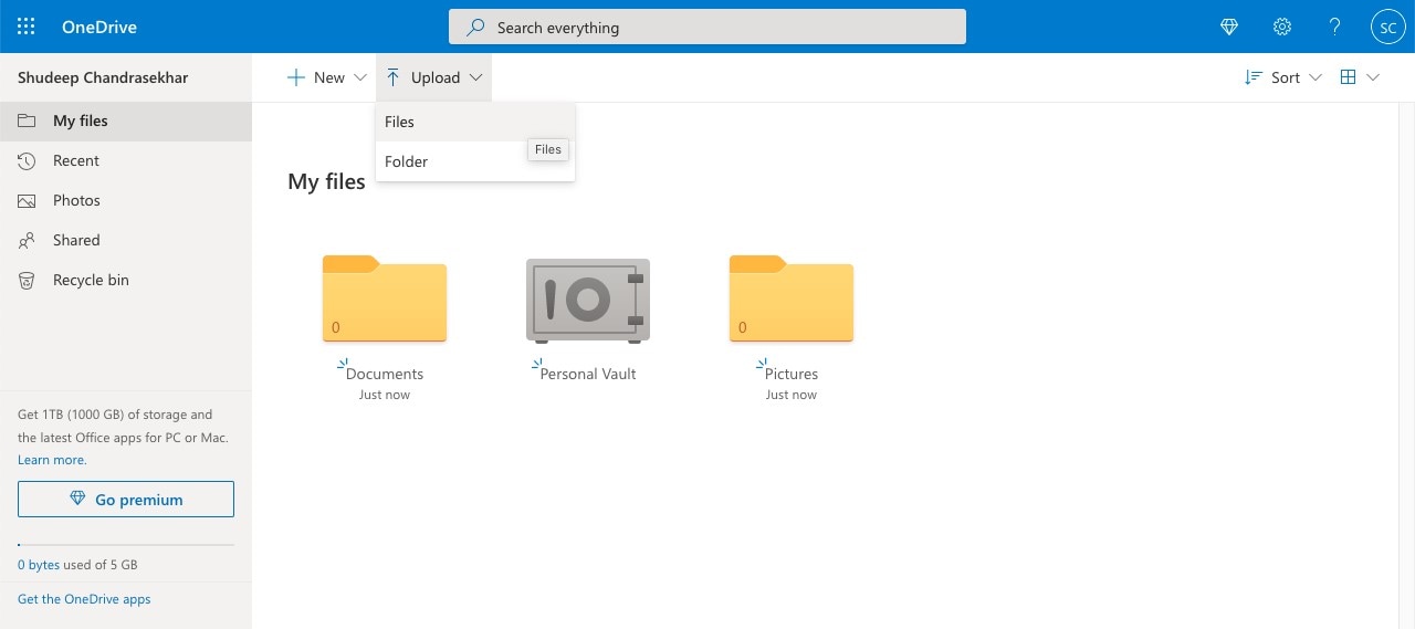 how to save to onedrive