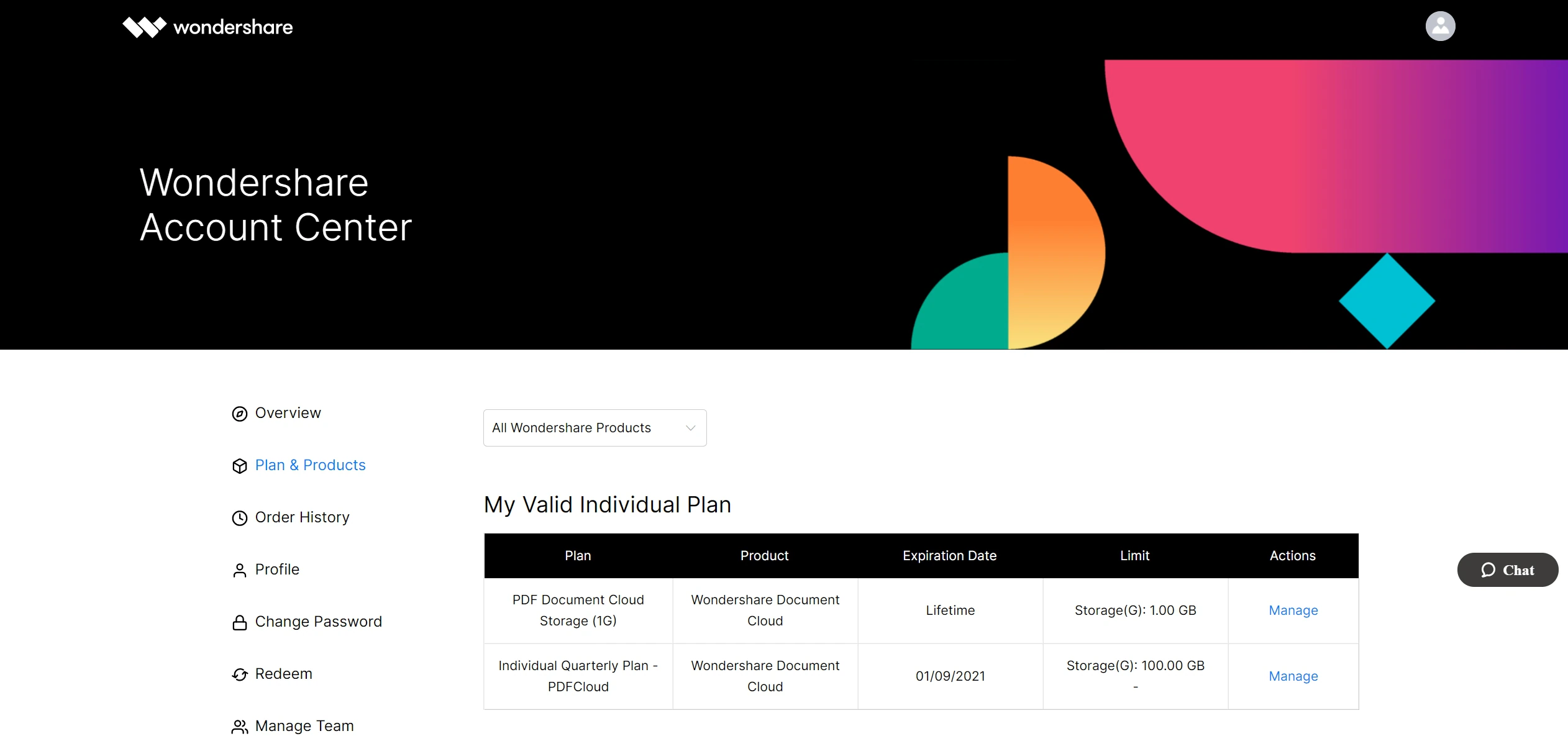 account plan page