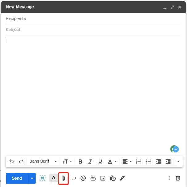 Envie o PDF através do Gmail