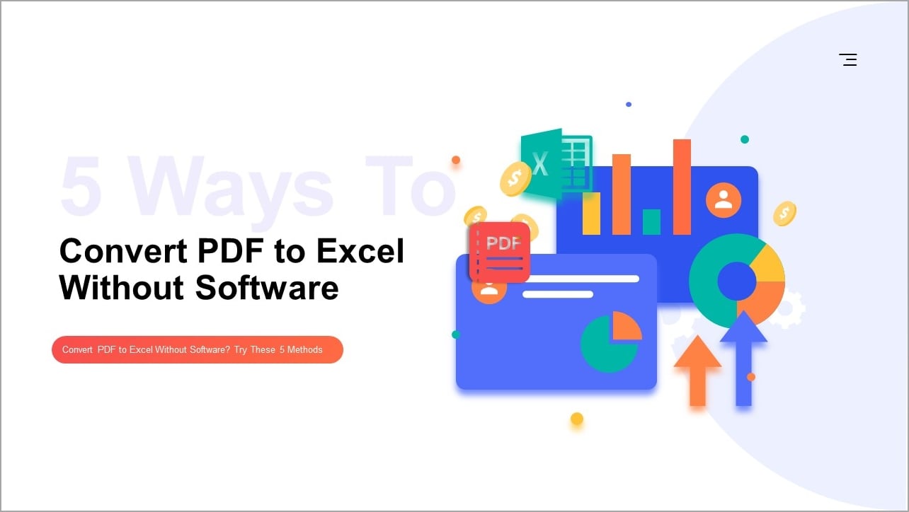 convert pdf to excel without software