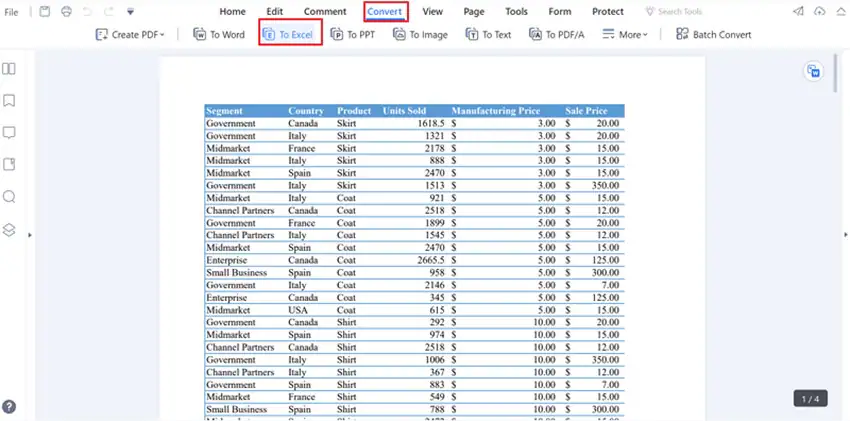 pdf zu excel ohne vba