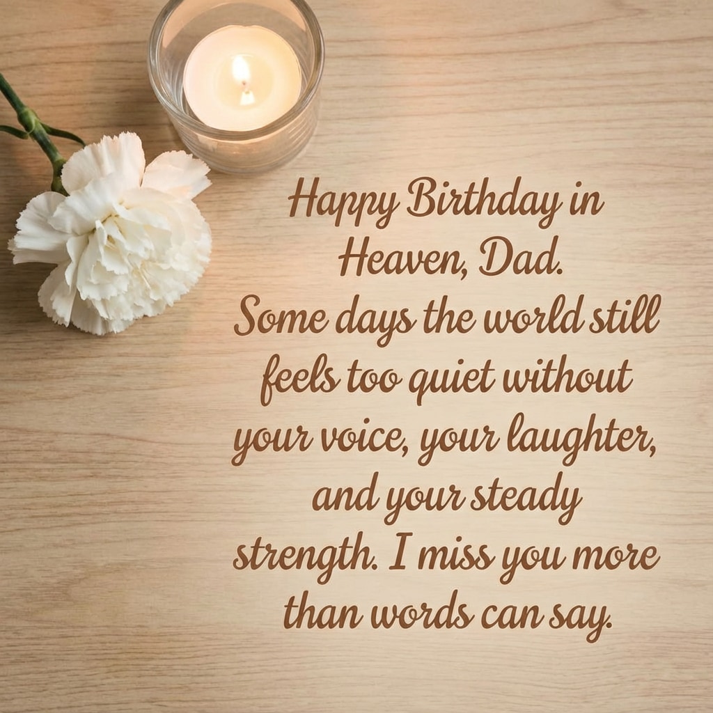 birthday wishes for dad in heaven